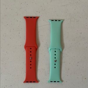 Apple Watch Bands - Coral and Mint Green